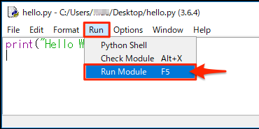 python editor run