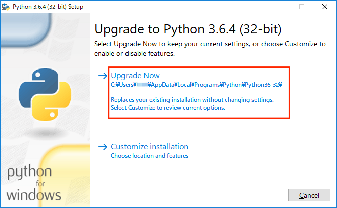 python upgrade