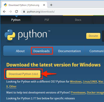python download site