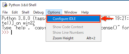 Python IDLE Config