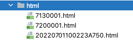 html folder